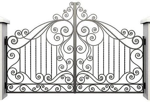 Распашные ворота Commander-16 (Нитроэмаль) - внешняя сторона